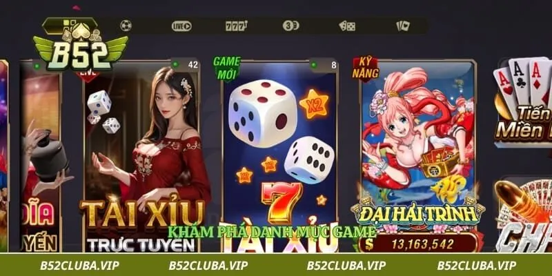Khám phá danh mục game